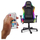 Karrige Yenkee YGC 300RGB STARDUST, E zezë me ndriçim RGB