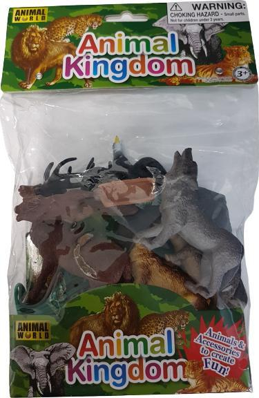 Set figura kafshë pylli Hipo HSH013, 6 figura, për fëmijë, shumëngjyrëshe