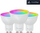 Llambë e zgjuar Nanoleaf Essentials GU10, Matter, set me 3 copë, e bardhë