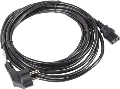 Kabllo rryme Lanberg CEE 7/7 në IEC 320 C13, 5m, e zezë
