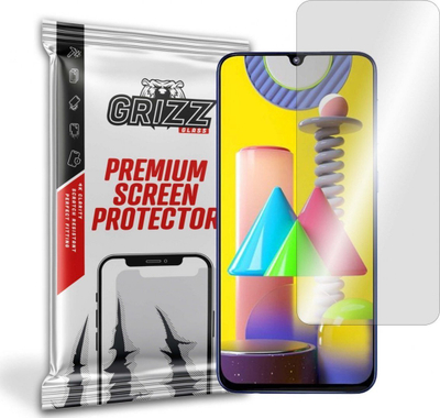 Xham mbrojtës GrizzGlass Hybrid për Samsung Galaxy M31 Prime, transparent