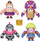 Set figura lojrash Fall Guys, 4 figura, shumëngjyrëshe