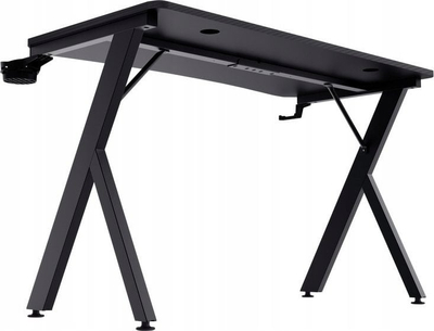 Tavolinë gaming Trust GXT 700 Omnius, 150kg, menaxhim kabllosh, e zezë