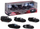 Set veturash lodër Majorette Black Edition, 5 copë, die-cast, i zi