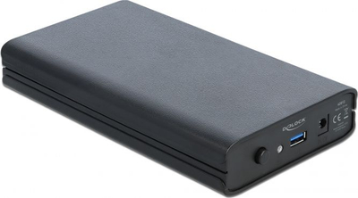 Kuti e jashtme për disk DeLOCK, 3.5" SATA, USB 3.1 Gen 1, e zezë