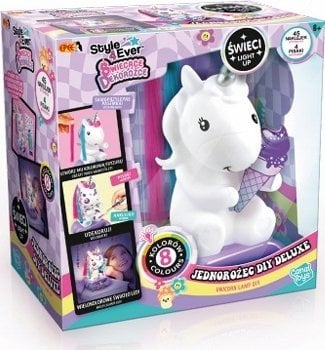 Set kreativ Epee Wonderful Toys Unicorn Deluxe, dritë ambienti LED, 8 ngjyra