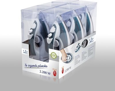 Hekur me avull Jata PL120, 25 g/min, çelik inoks, i bardhë