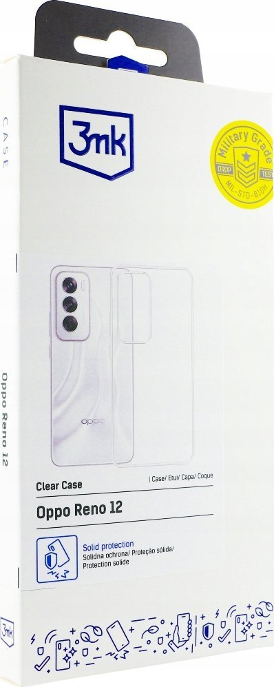 Калфa за телефон 3MK Clear Case Oppo Reno 12, проѕирна, тенка