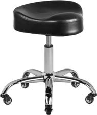 Stol këmbësh Gabbiano A450, ergonomik, ngjyrë e zezë