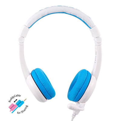 Kufje ONANOFF BuddyPhones School Plus, Wired, 85dB, të bardha
