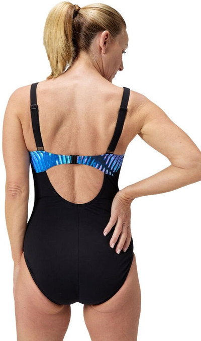 Rroba banjo grash Speedo OpusGem, formësuese, për masë DD+, zi blu
