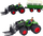Lodër traktor agrikulturor me telekomandë RC, shkalla 1:24, rrota dopio, me rimorkio