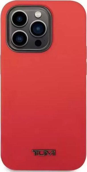 Mbulesë telefoni Tumi Liquid Silicone për iPhone 14 Pro, silikon i lëngët, rri me MagSafe, e kuqe