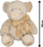 Arush lodër Beppe Mascot Teddy Bear Roger, 26 cm, bezhë