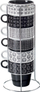 Set filxhanësh Secret de Gourmet Ethnik, 6 copë, 260 ml, bardh e zi