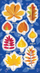 Stickers dekorativë Jesmon Autumn Leaves, motive gjetesh, ngjyra vjeshte