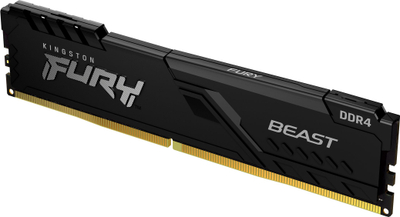 Memorie RAM Kingston Fury Beast, DDR4 64GB 2666MHz CL16, kit 4x16GB, e zezë