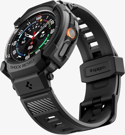 Kutia mbrojtëse Spigen Rugged Armor Pro për smartwatch, rezistente ndaj goditjeve, e zezë