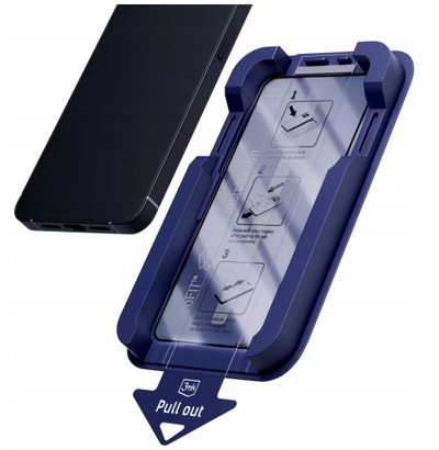Xham mbrojtës 3MK HardGlass Max Privacy për iPhone 14 Pro, xham i forcuar, efekt privacy, i tejdukshëm