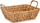 Shportë dekori tavoline Gift Decor, metal dhe Water Hyacinth, 28.5 x 16 x 41.5 cm, kafe