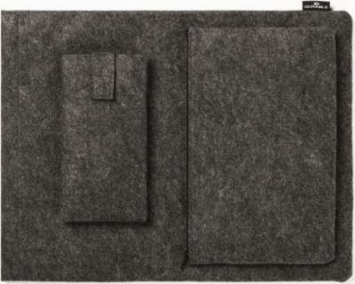 Çantë laptopi Durable EFFECT 507158, 16.4", prej fellti, gri