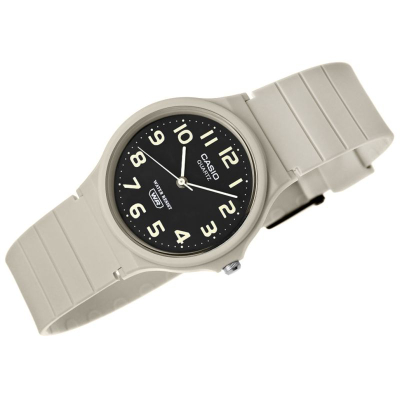 Orë dore Casio MQ24UC-8B, quartz, që s’e prish uji, e bardhë