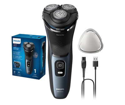 Rrojator elektrik Philips Shaver Series 3000 S3144, Wet & Dry, i zi