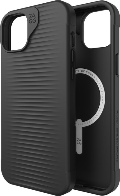 Mbulesë telefoni ZAGG Luxe Snap PCR për iPhone 15 Plus / 14 Plus, me MagSafe, e zezë