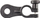 Mbajtës XLR Rycote Holder MK II, për kabllo dhe konektor XLR, plastik, i zi