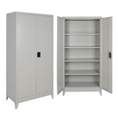 Dollap  metalik 90×45×190,5 cm me 4 rafte & këmbë (HM10322)
