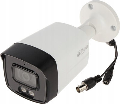 Kamerë e jashtme Dahua HAC-HFW1200TLM-IL-a-0280B-S6, 2MP, Dual Illumination 40m, IP67, e bardhë