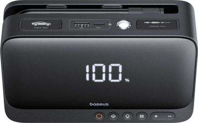 Startues makine me kompresor Baseus, power bank 6000mAh, 600A, 150PSI