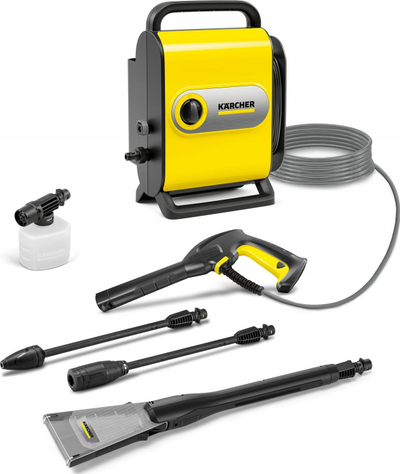 Pastrus me presion Kärcher K Silent Eco Booster, 6m, i verdhë