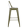 Tabure bar-i Melita HM8574.03, metal, 42x42x98 cm, ulliri i errët