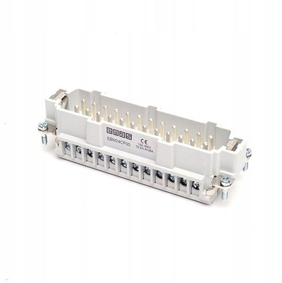 Insert mashkullor EBM T0-EB024CF00, 24 pin, 16A, i bardhë