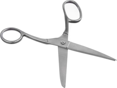 Gërshërë universale Orion, çelik inox, 17 cm, argjend