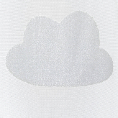 Завеса за детска соба Atmosphera Cloud, 140 x 240 cm, модел со облаци, бела