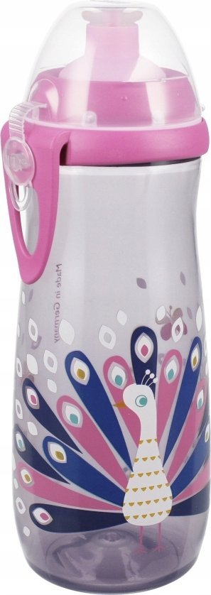 Gotë sportive për kalamaj Nuk Mug, 450 ml, 24m+, rozë