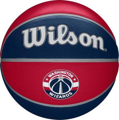 Top basketbolli Wilson NBA Washington Wizards WTB1300XBWAS, madhësia 7, goma, i kuq