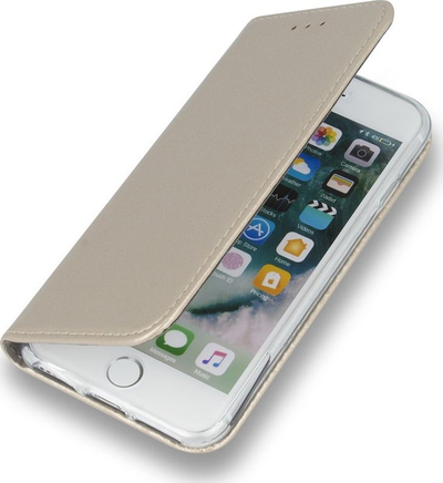 Kuti telefoni Smart Magnetic për iPhone XS Max, tip portofol, me mbyllje me magnet, ngjyrë ar