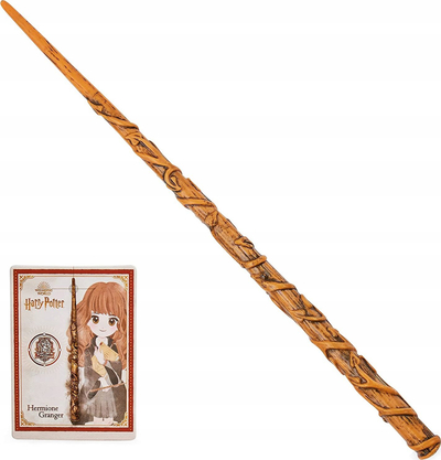 Lodër shkop magjik Spin Master Harry Potter Hermione Granger, 12\", me kartë magjie, shumëngjyrësh