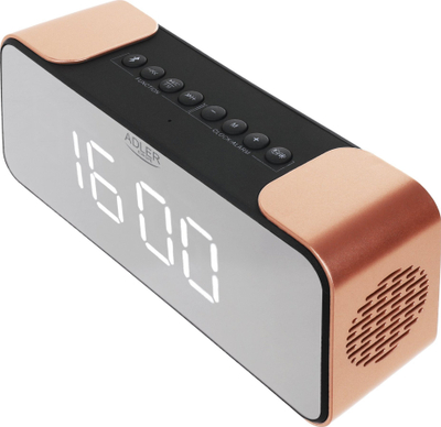 Radio alarm Adler AD1190, Bluetooth, ekran LED, bakër