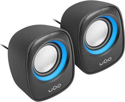 Altoparlantë kompjuteri uGo Tamu S100 2.0, USB, stereo, të zinj