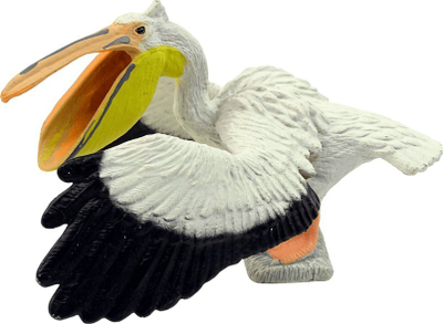 Figurinë lodër LeanToys Pelican Animals of the World, plastikë, për fëmijë 3+, shumëngjyrëshe