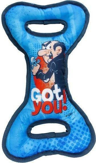 Lodër për qen Duvo+ Smurfs Chew Toy With Handles, 30x18x4 cm, me doreza, shumëngjyrëshe