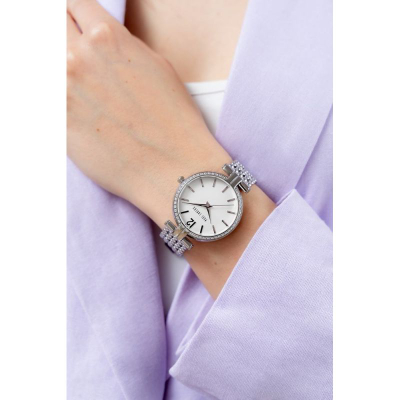 Orë dore femrash Paul Lorens PL11378B2-3C1, 36mm, inox, argjendi