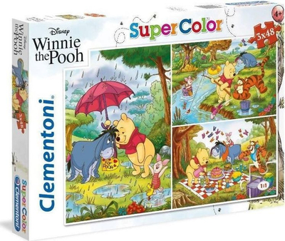 Puzzle Clementoni Winnie the Pooh, 3 x 48 elemente