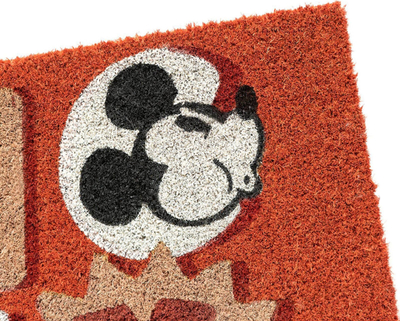 Тепих за врата Disney Mickey 100th Anniversary, влакна од лушпи од кокос, PVC основа против лизгање, повеќебоен