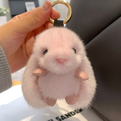 Varëse çelësash Bunny BRL340R, lepurush fluffy, rozë