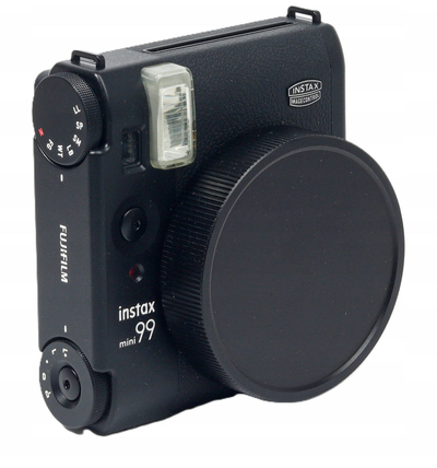 Kapak mbrojtës lente LoveInstant për Fujifilm Instax Mini 99, alumin, me litar elastik, i zi